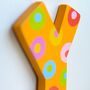 Stripes And Spots Wooden Alphabet Letters, thumbnail 4 of 8