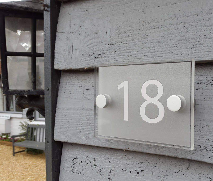 Acrylic House Number Sign, 1 of 3