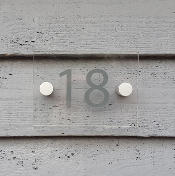 Acrylic House Number Sign, 2 of 3