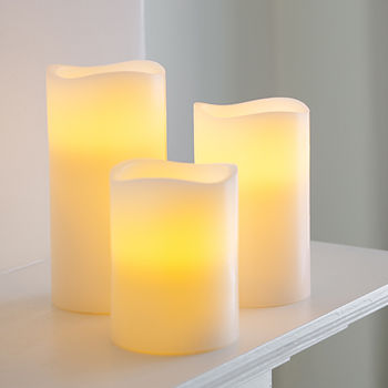 Set Of Three Battery LED Candles, 4 of 4