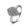 Silver Druzy Crystal 925 Sterling Silver Ring, thumbnail 2 of 5