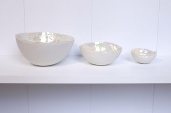 Porcelain Bowl With Mother Of Pearl, 3 of 8