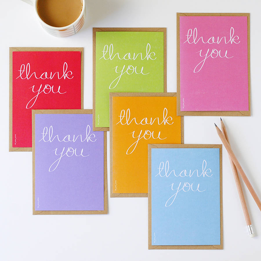 Thank You Postcard Set By the green gables | notonthehighstreet.com