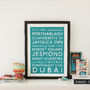 Personalised Classic Destination Print, thumbnail 1 of 5