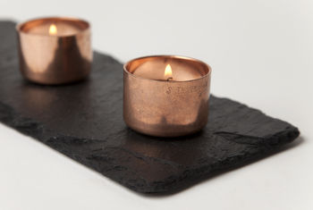 Copper And Slate Candle Set, 3 of 3