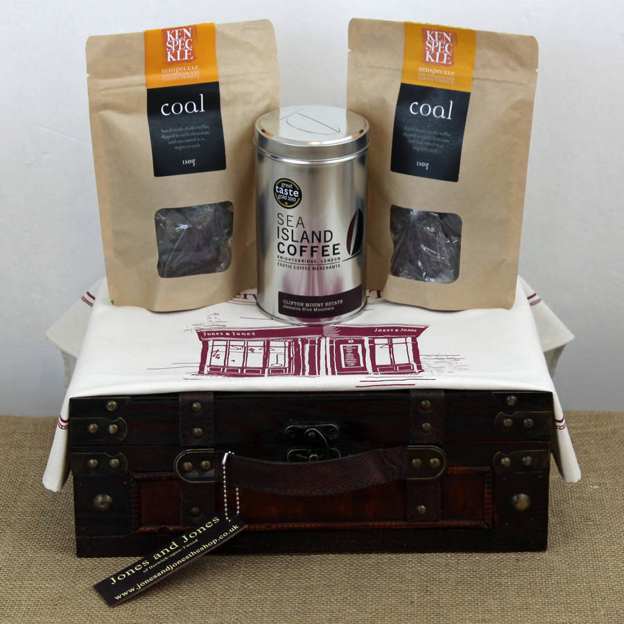 Jamaican Blue Mountain Coffee And Coal Hamper By Jones And Jamaican Blue Mountain Coffee And Coal Hamper By Jones And