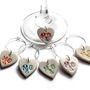Personalised Wine Glass Charms, thumbnail 1 of 8