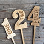 Wood Table Numbers, thumbnail 3 of 6