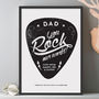 Personalised 'You Rock My World' Guitar Pick Print, thumbnail 12 of 12