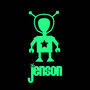Personalised Glow In The Dark Alien T Shirt, thumbnail 2 of 8