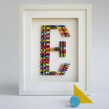 Personalised Handmade Crayola Letter, 2 of 6