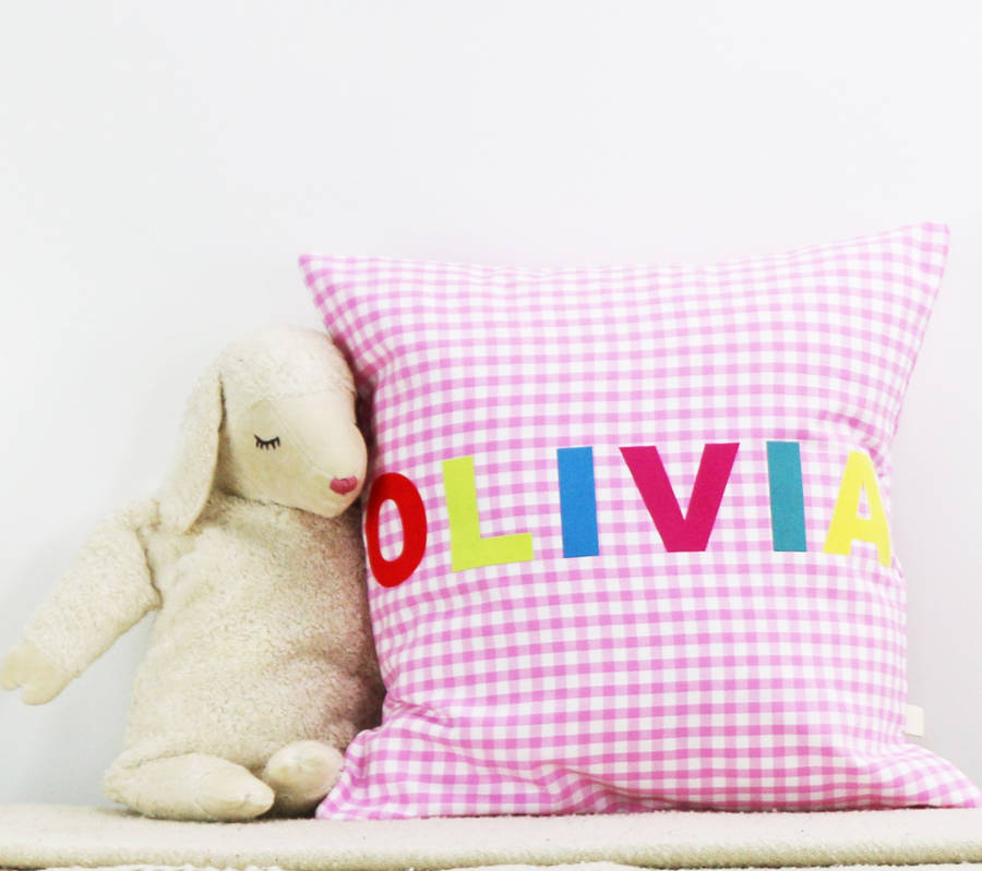 gingham cushion