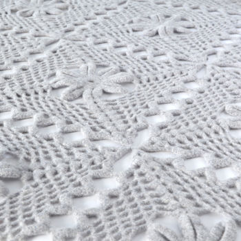 Luxury Crochet Soft Lambswool Lace Throw Kit, 2 of 7