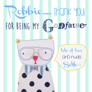 'Thank You' Card For Being My Godmother/Godfather, 2 of 5