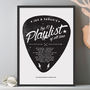 Personalised Playlist Guitar Pick Print, thumbnail 5 of 7
