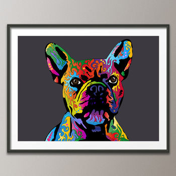 French Bulldog Pop Art Print, 3 of 6