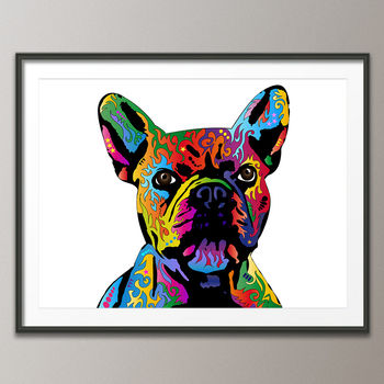 French Bulldog Pop Art Print, 4 of 6