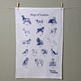 Dogs Of London Tea Towel, thumbnail 1 of 4