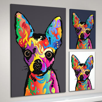 Chihuahua Dog Pop Art Print By Art Pause | notonthehighstreet.com