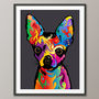 Chihuahua Dog Pop Art Print, thumbnail 2 of 5