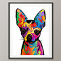 Chihuahua Dog Pop Art Print, thumbnail 4 of 5