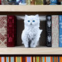 Cardboard Flat Pet White Kitten, thumbnail 1 of 4