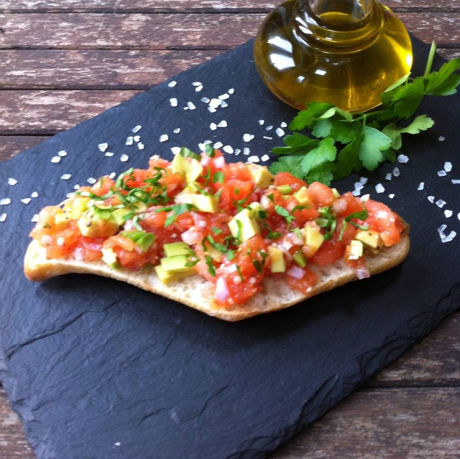 Set Of Two Slate Starter Plates By Slated