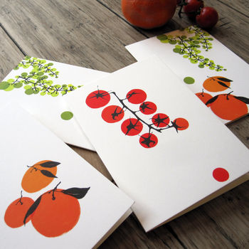 Fruit And Vegetable Blank Note Cards, 8 of 8
