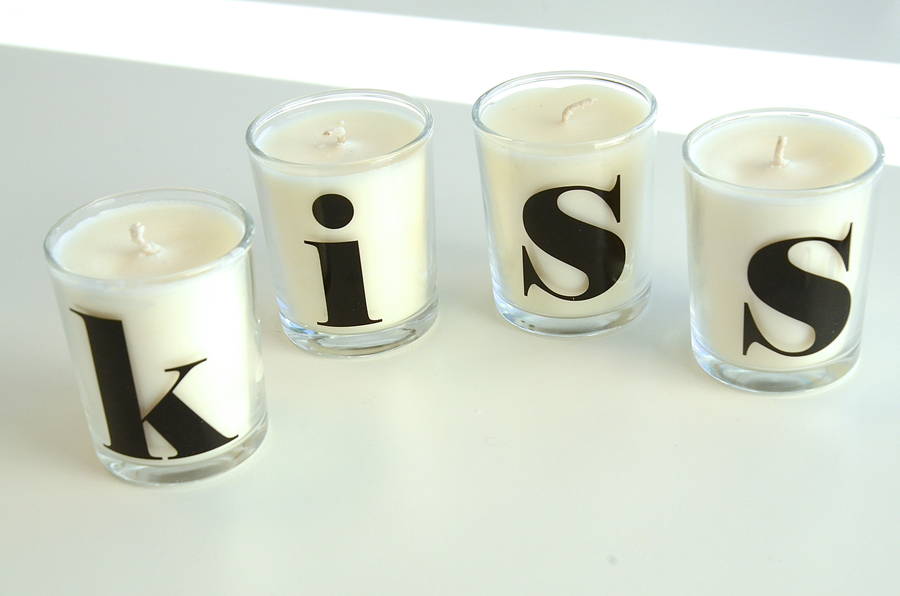 Letter Monogram Candles By The Letteroom
