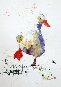 Duck Print, Dawdling Duck, 2 of 7