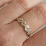 Wave Ring Handmade Sterling Silver, thumbnail 5 of 8