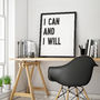 'I Can' Motivational Quote Print, thumbnail 4 of 5