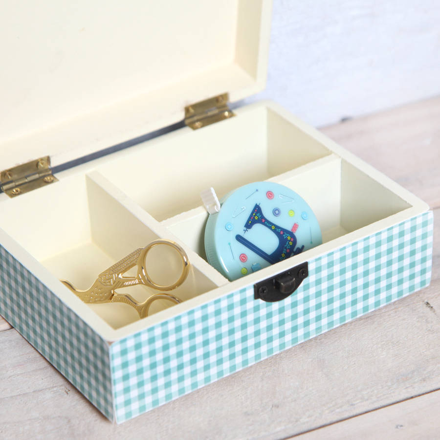 Vintage Craft Sewing Box By red berry apple