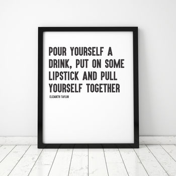 'Pour A Drink' Typography Print, 3 of 4