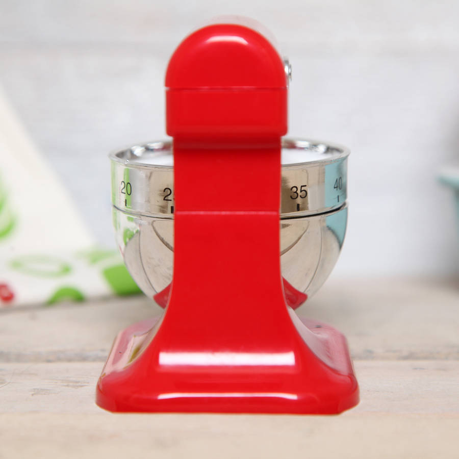 Red Food Mixer Kitchen Timer By Red Berry Apple