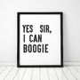 'I Can Boogie' Typography Print, thumbnail 3 of 4