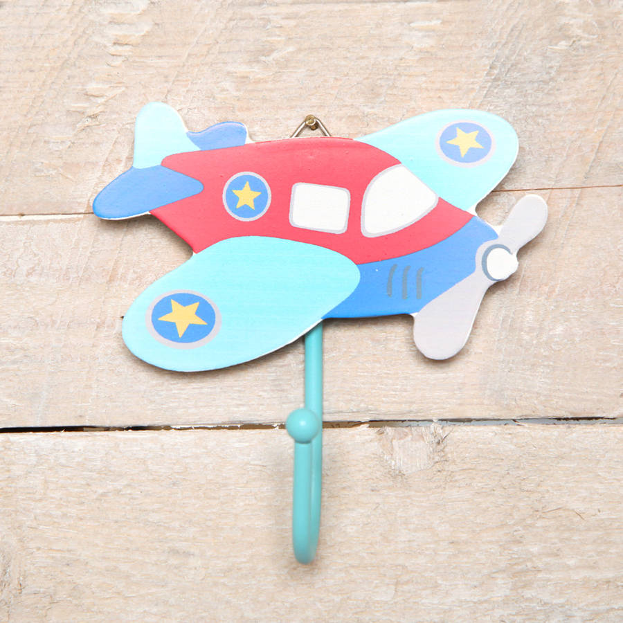 Aeroplane, Car Or Train Wall Hook By red berry apple ...