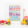 Personalised 'Grow By' Children's Room Print, thumbnail 2 of 8
