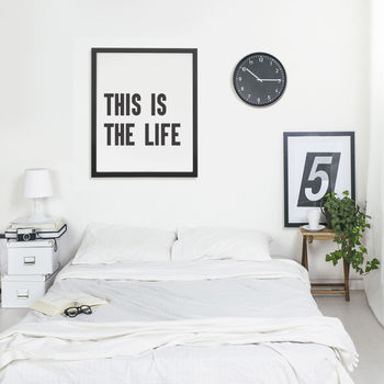 'This Is The Life' Typographic Print, 3 of 4