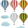 Patterned Hot Air Balloon Wall Stickers, thumbnail 2 of 2