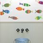 Patterned Fish Wall Stickers, thumbnail 1 of 2
