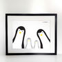 Penguin Family Selfie, Personalised Print, thumbnail 6 of 11