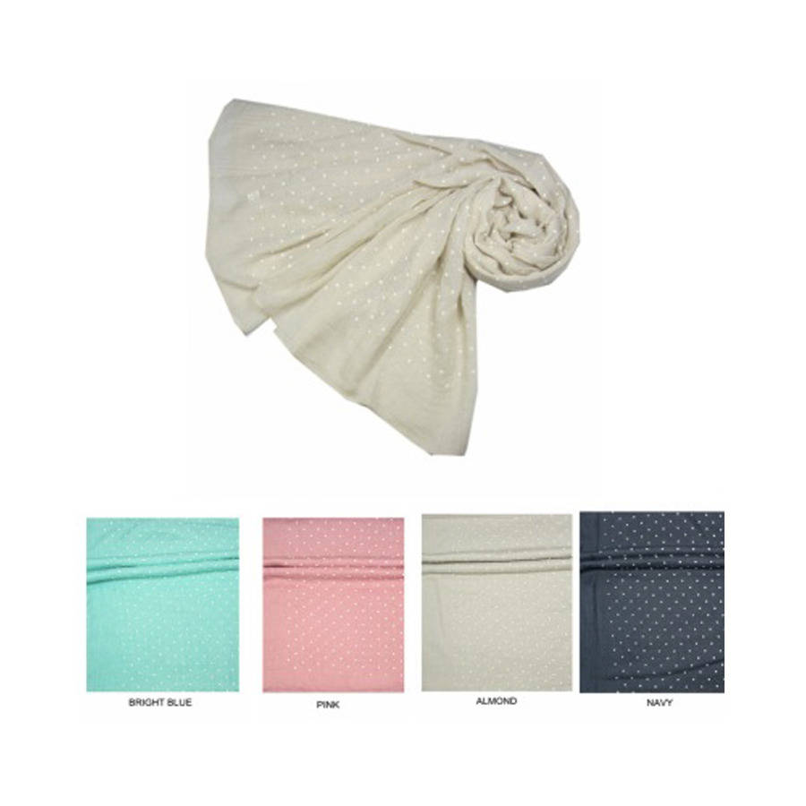 Embossed Dotty Scarf By RawXclusive