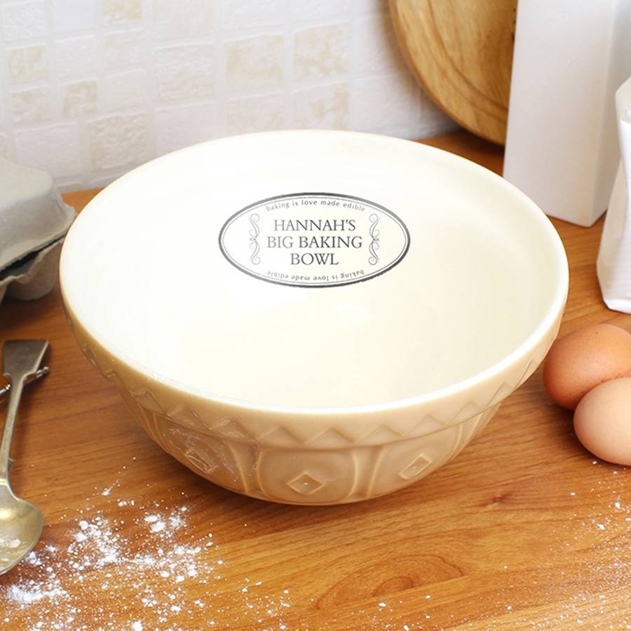 Personalised 'Big Baking Bowl' By Oli & Zo