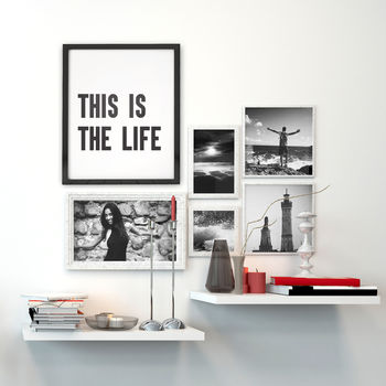 'This Is The Life' Typographic Print, 4 of 4