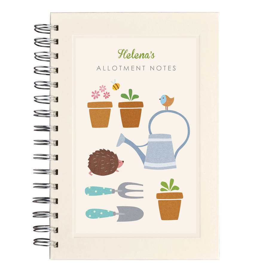 Large Personalised Gardening Notebook By Made by Ellis ...