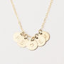 Personalised Initial Disc Necklace, thumbnail 1 of 7