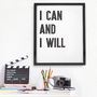 'I Can' Motivational Quote Print, thumbnail 5 of 5