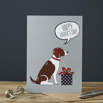 Springer Spaniel Father's Day Card, 3 of 4