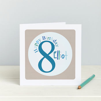 Personalised Numbered Birthday Card, 3 of 9